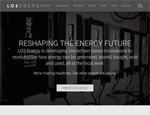 Tablet Screenshot of lo3energy.com